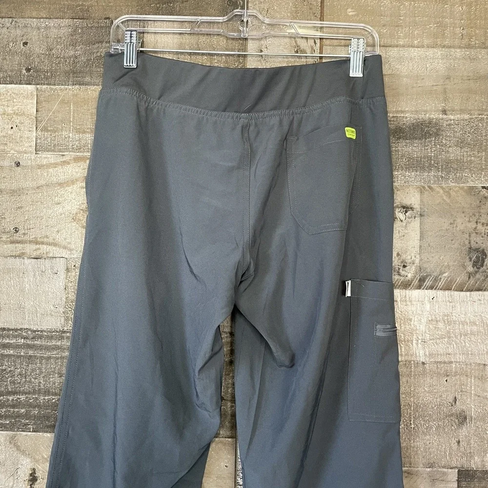 Activate Med Couture Scrub Pants Womens Pewter Gray 4 Way Stretch Size S